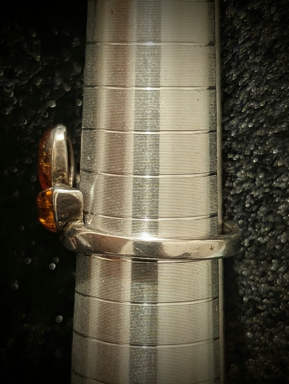 Multi stone Genuine Baltic Amber Ring - Picture 8 of 12